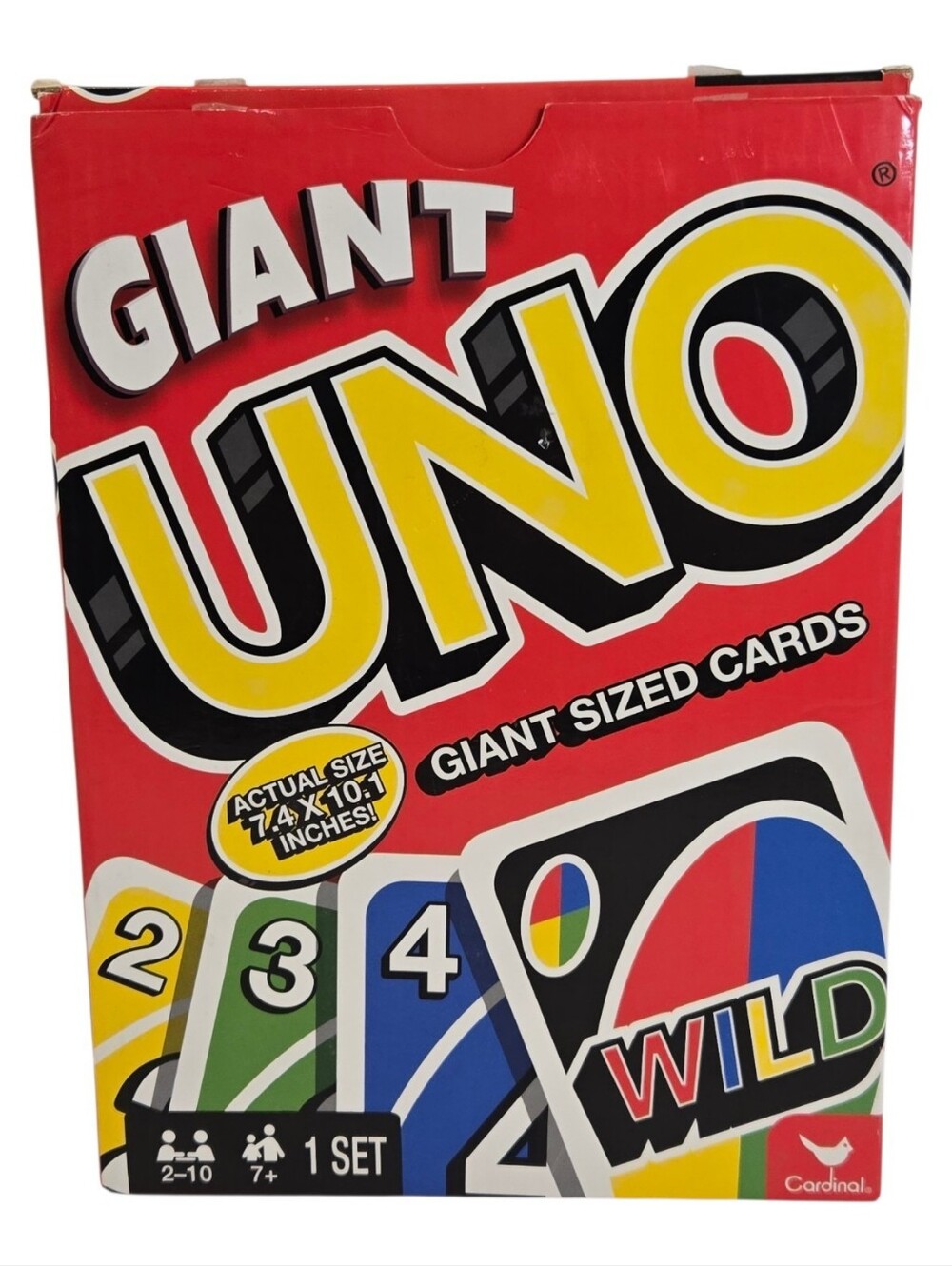 GIANT UNO Strategy Card Game for Ages 8 & Up, Cardinal **COMPLETE**